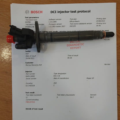 TDV6 Injector - Tested with Certificate