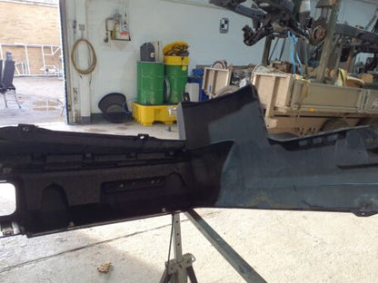 LAND ROVER DISCOVERY 4 COMMERCIAL 2009-2016 REAR BUMPER IN BLACK - UNPAINTED